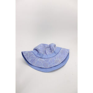Worldwide sportsman 4–6 kids Sun hat floral pattern periwinkle blue nylon
